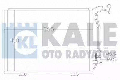 KALE OTO RADYATOR 392500 -  Конденсатор, кондиционер